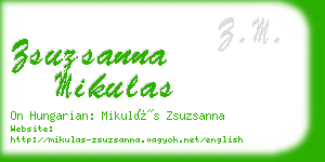 zsuzsanna mikulas business card